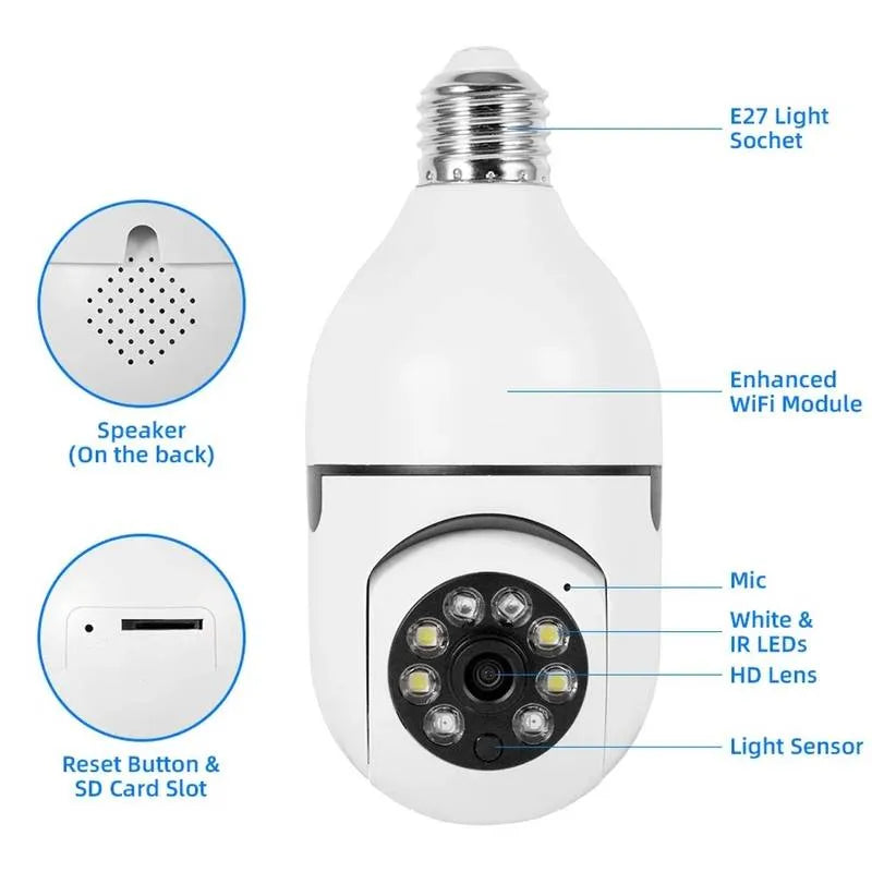 Bulb Camera - Smart WiFi CCTV Camera