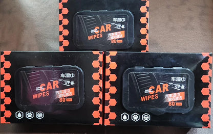 Car interior cleaning and polishing wipes (PACK OF 80)