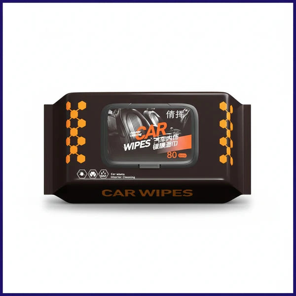 Car interior cleaning and polishing wipes (PACK OF 80)