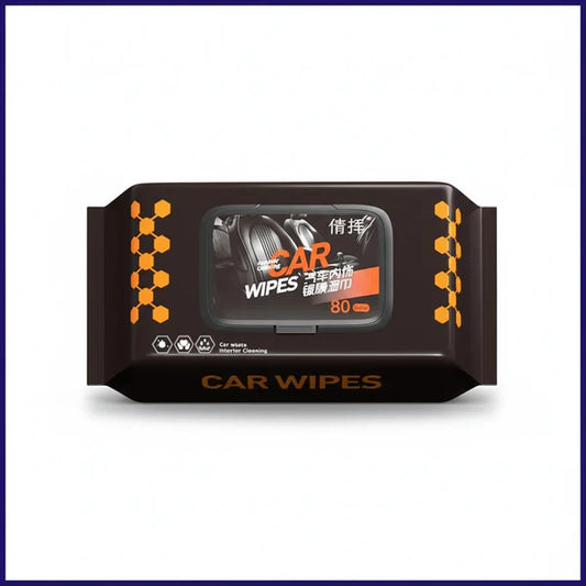Car interior cleaning and polishing wipes (PACK OF 80)